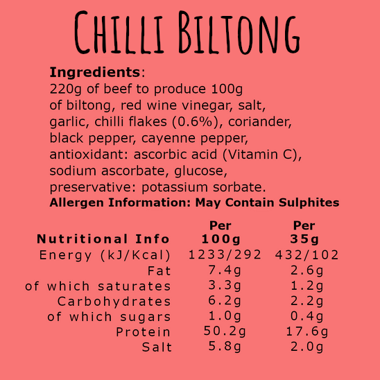 Biltong Sticks (Unsliced)