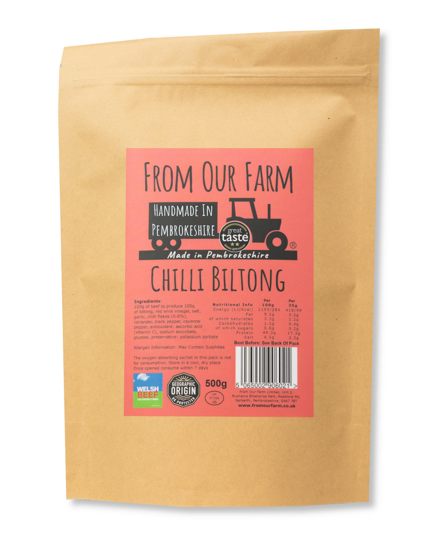 Bulk Bag Biltong - 500g